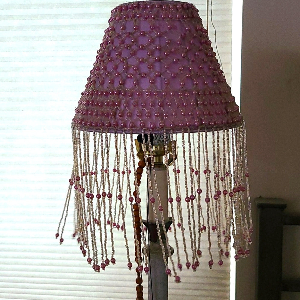 Pale lilac lampshade